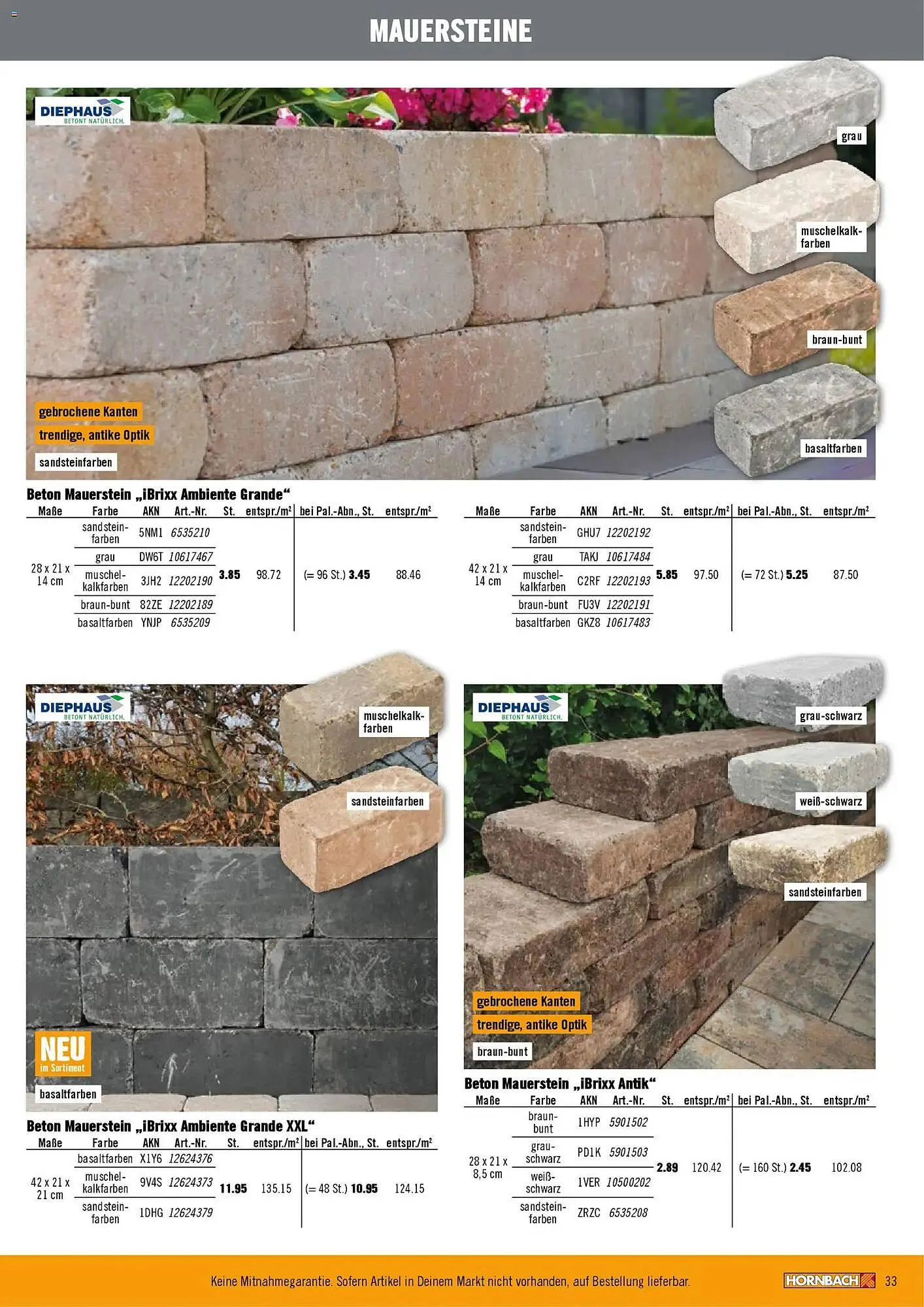 Hornbach Prospekt von 12. Februar bis 31. Dezember 2026 - Prospekt seite 33