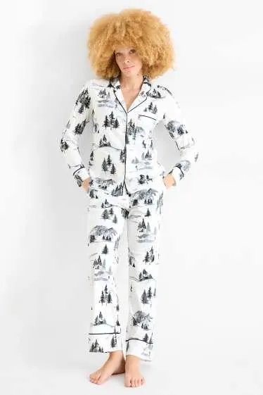 Fleece pyjamas - patterned