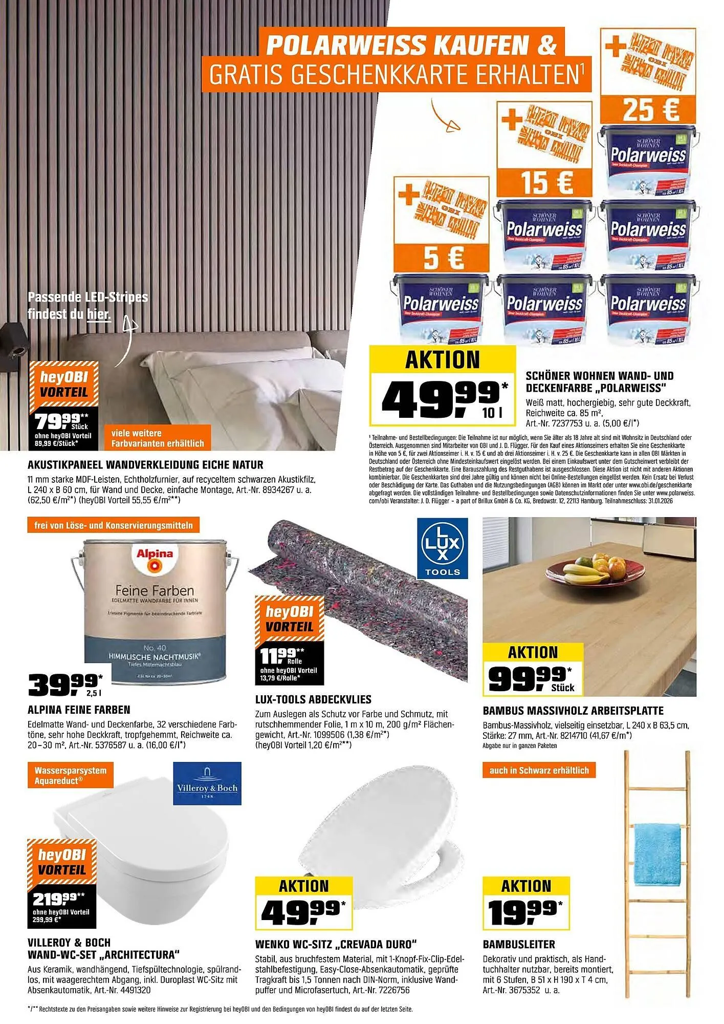 OBI Prospekt von 31. Oktober bis 16. November 2025 - Prospekt seite 20