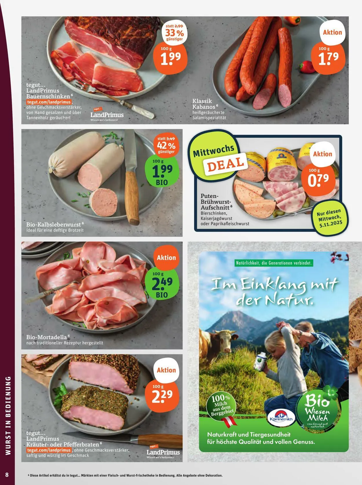 Tegut Aktueller Prospekt von 27. Oktober bis 2. November 2025 - Prospekt seite 10