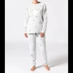 Fleece-Pyjama Janina, verschiedene Designs, 2-tlg. Set
