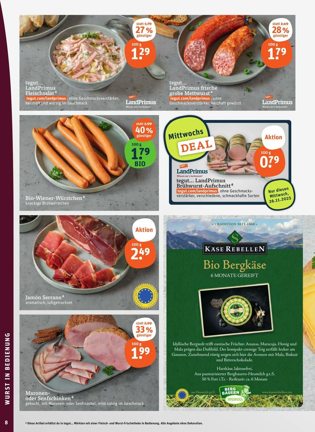 Tegut Aktueller Prospekt von 17. November bis 23. November 2025 - Prospekt seite 10