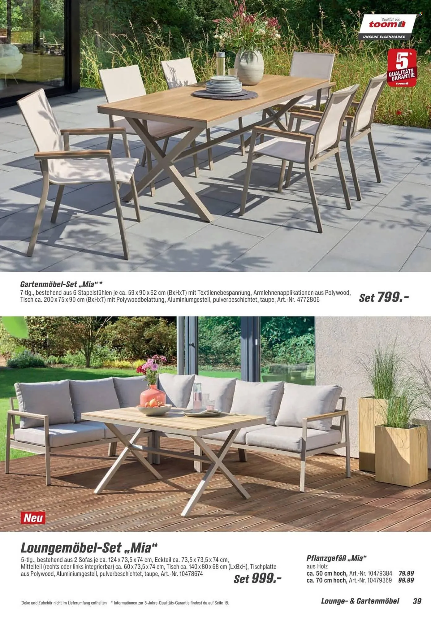 Toom Baumarkt Prospekt von 14. Februar bis 30. April 2026 - Prospekt seite 39