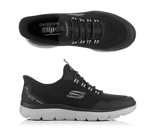 SKECHERS Herren-Slipper Summits-Top Rate Materialmix Hands Free Slip-ins®