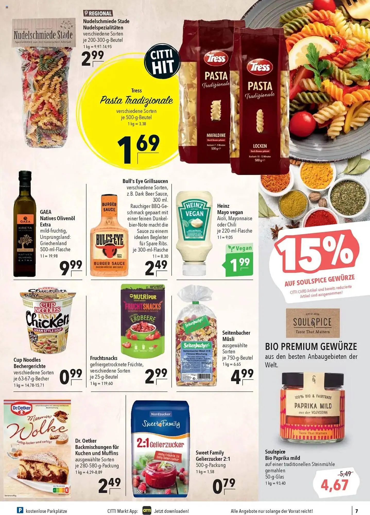 CITTI Markt Prospekt von 13. August bis 19. August 2025 - Prospekt seite 7