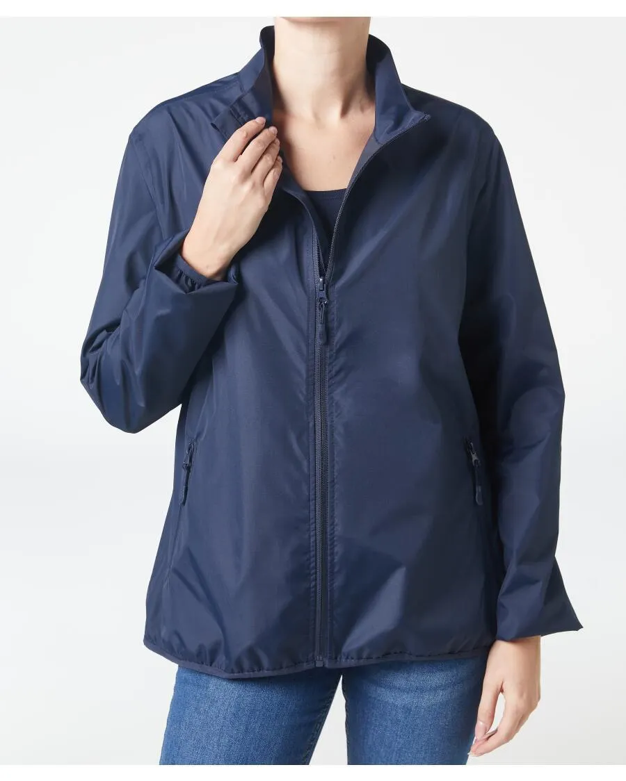 Regenjacke mit Stehkragen Janina, Reißverschluss mit Kinnschutz