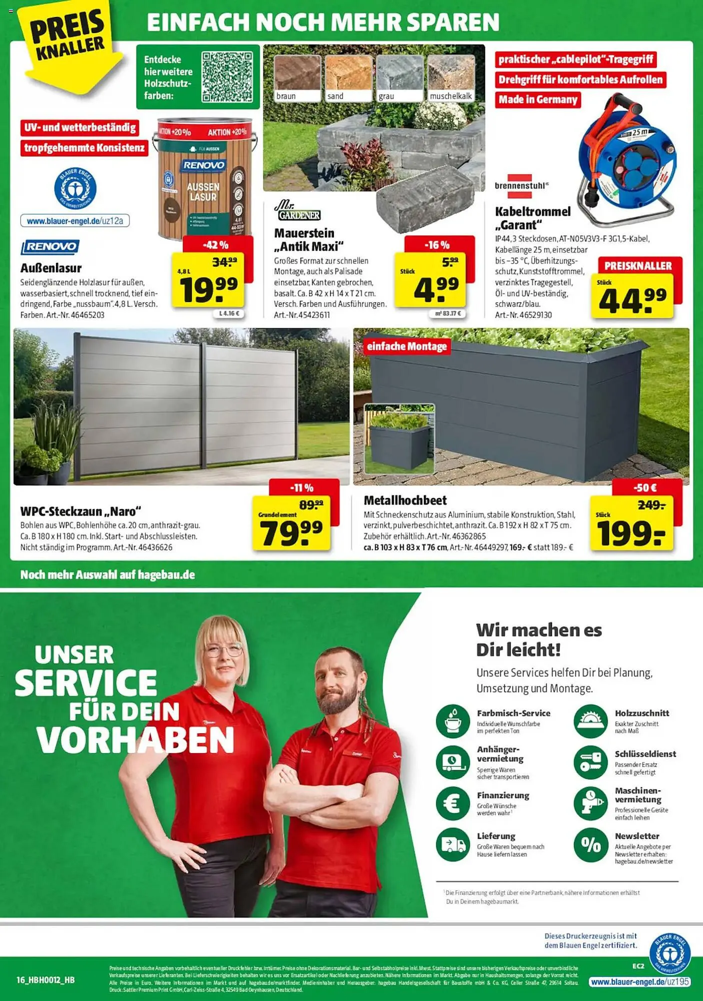 Hagebau Prospekt von 14. März bis 21. März 2026 - Prospekt seite 20