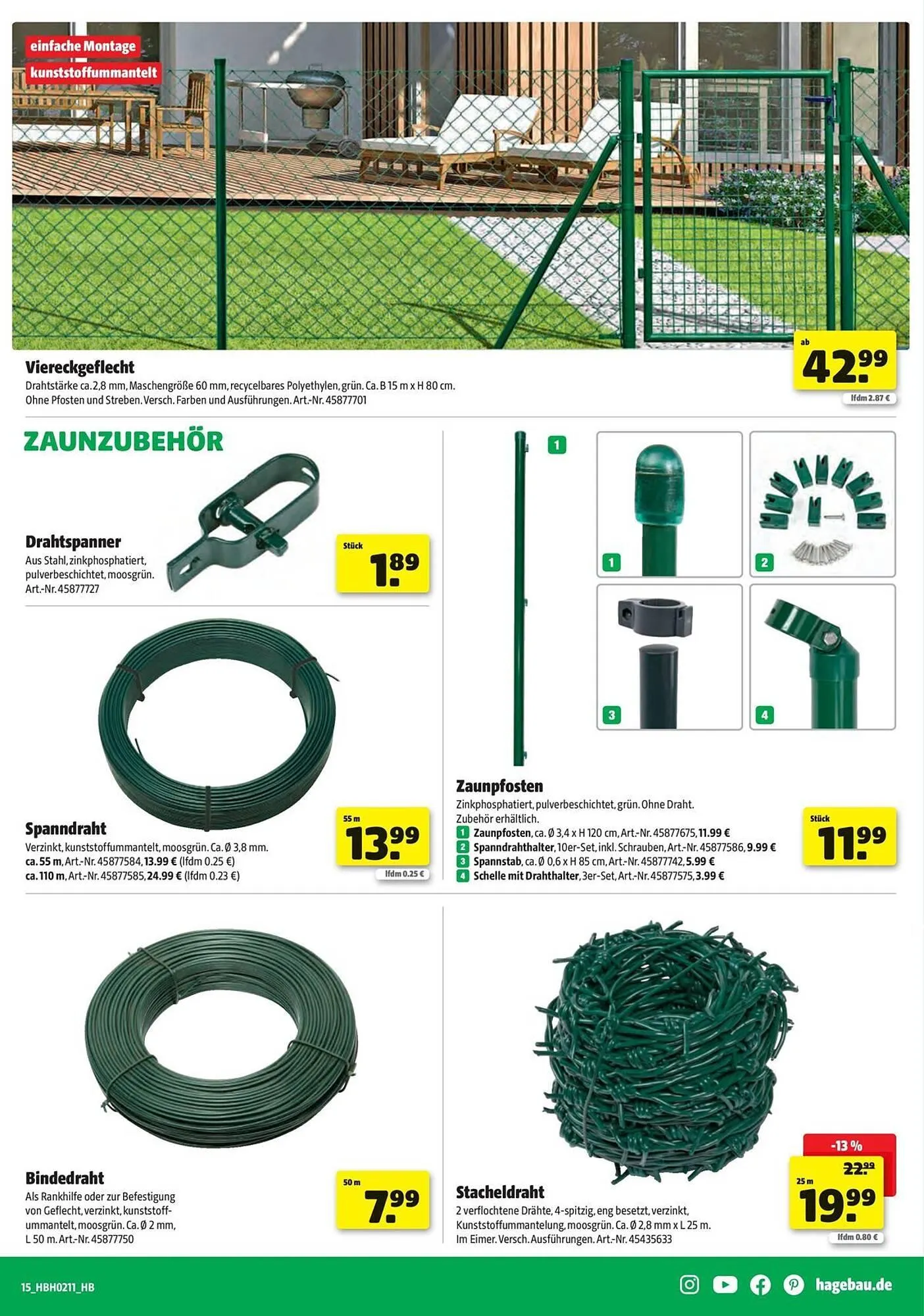 Hagebau Prospekt von 12. März bis 11. April 2026 - Prospekt seite 15