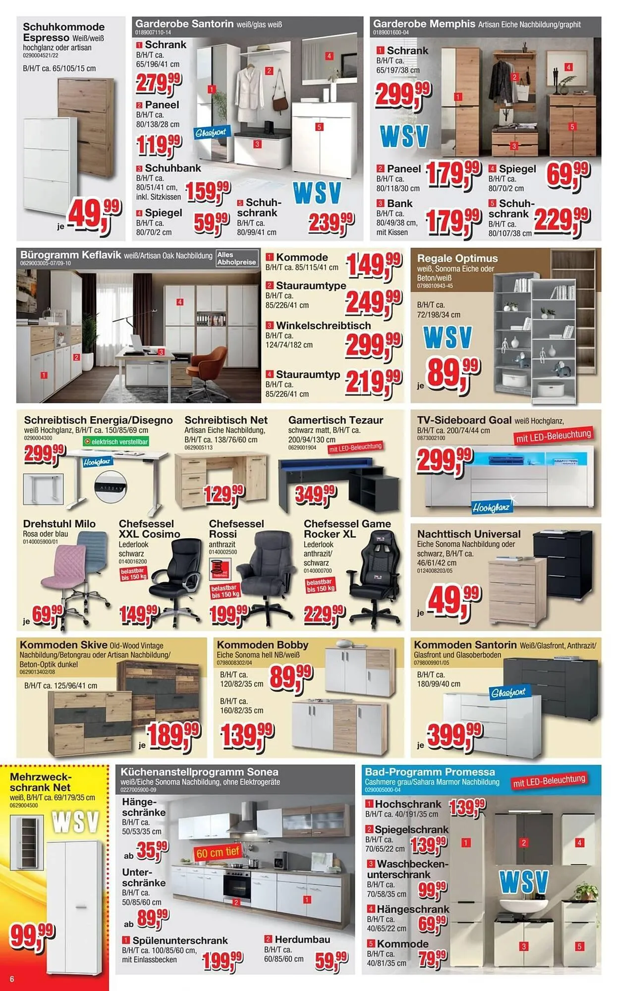 Möbelfundgrube Prospekt von 1. Januar bis 14. Januar 2026 - Prospekt seite 6