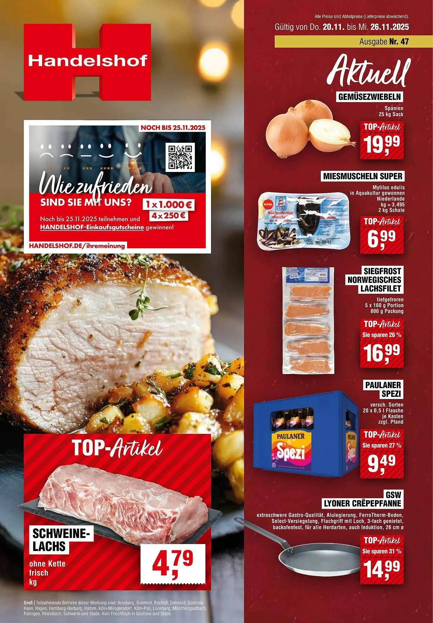 Handelshof Prospekt von 20. November bis 26. November 2025 - Prospekt seite 1