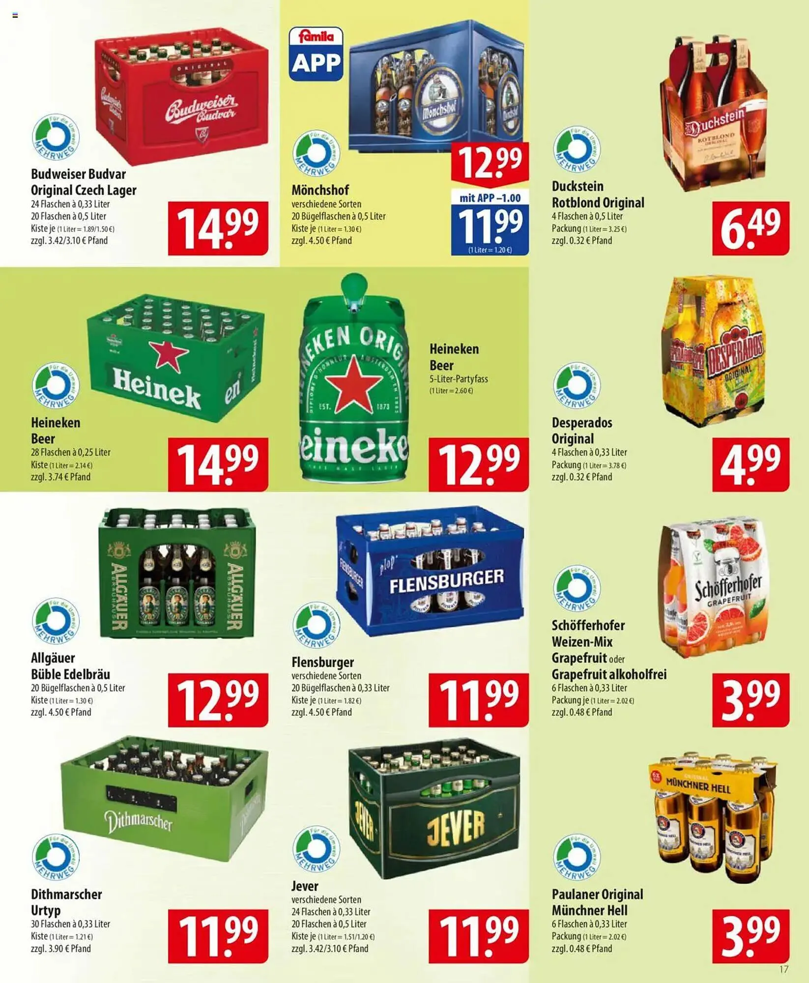 Famila Nord Ost Prospekt von 14. April bis 19. April 2025 - Prospekt seite 17