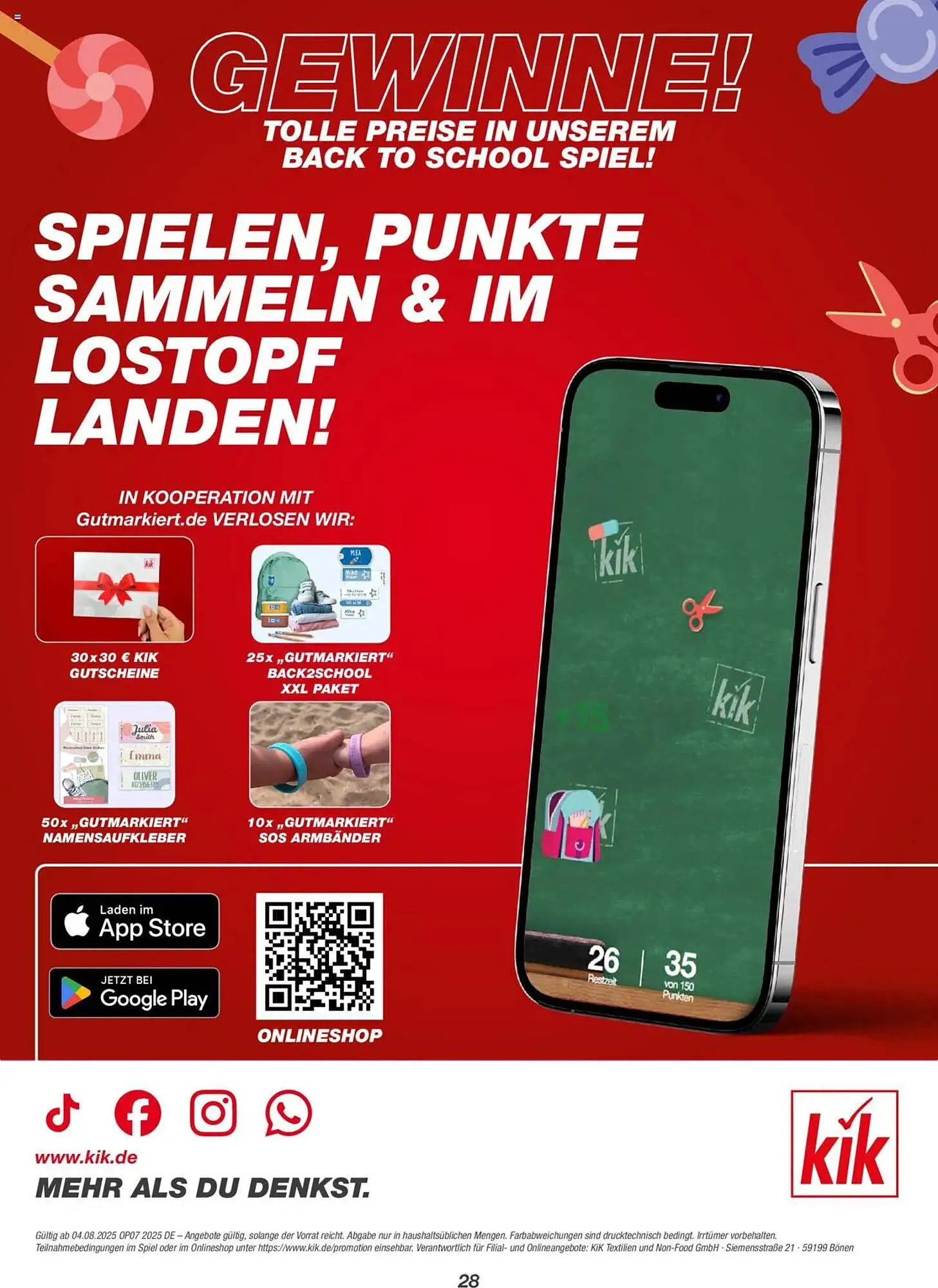 KiK Prospekt von 4. August bis 10. August 2025 - Prospekt seite 28