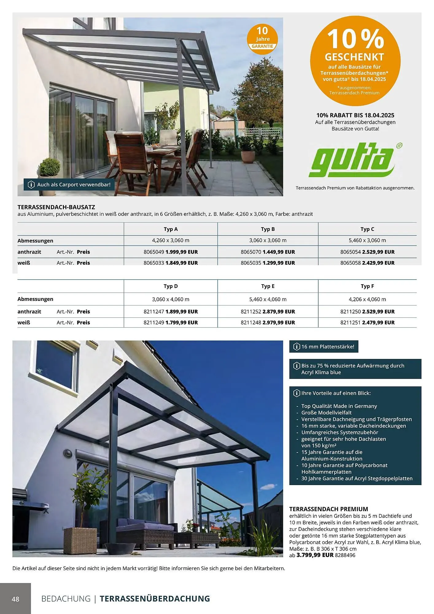 BBM Baumarkt Prospekt von 20. April bis 31. Dezember 2025 - Prospekt seite 48