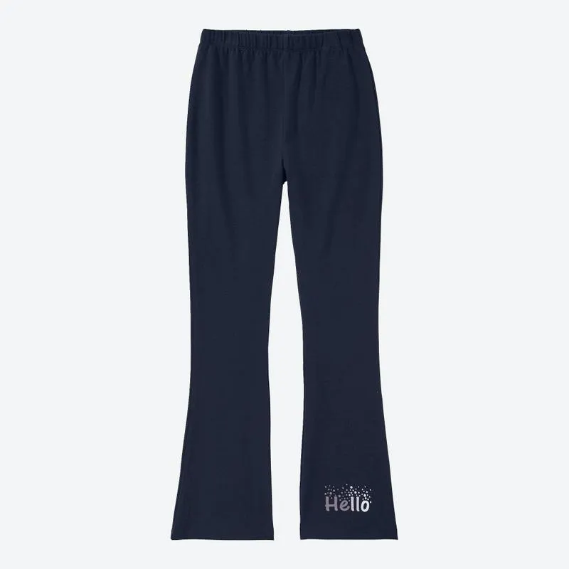 Kinder-Mädchen-Leggings im Bootcut-Design