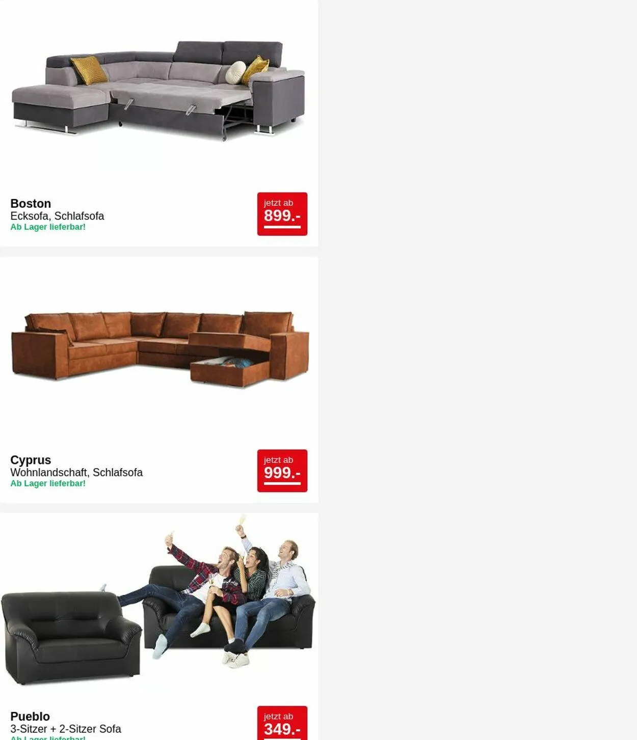 Seats and Sofas Aktueller Prospekt von 24. März bis 2. April 2025 - Prospekt seite 8