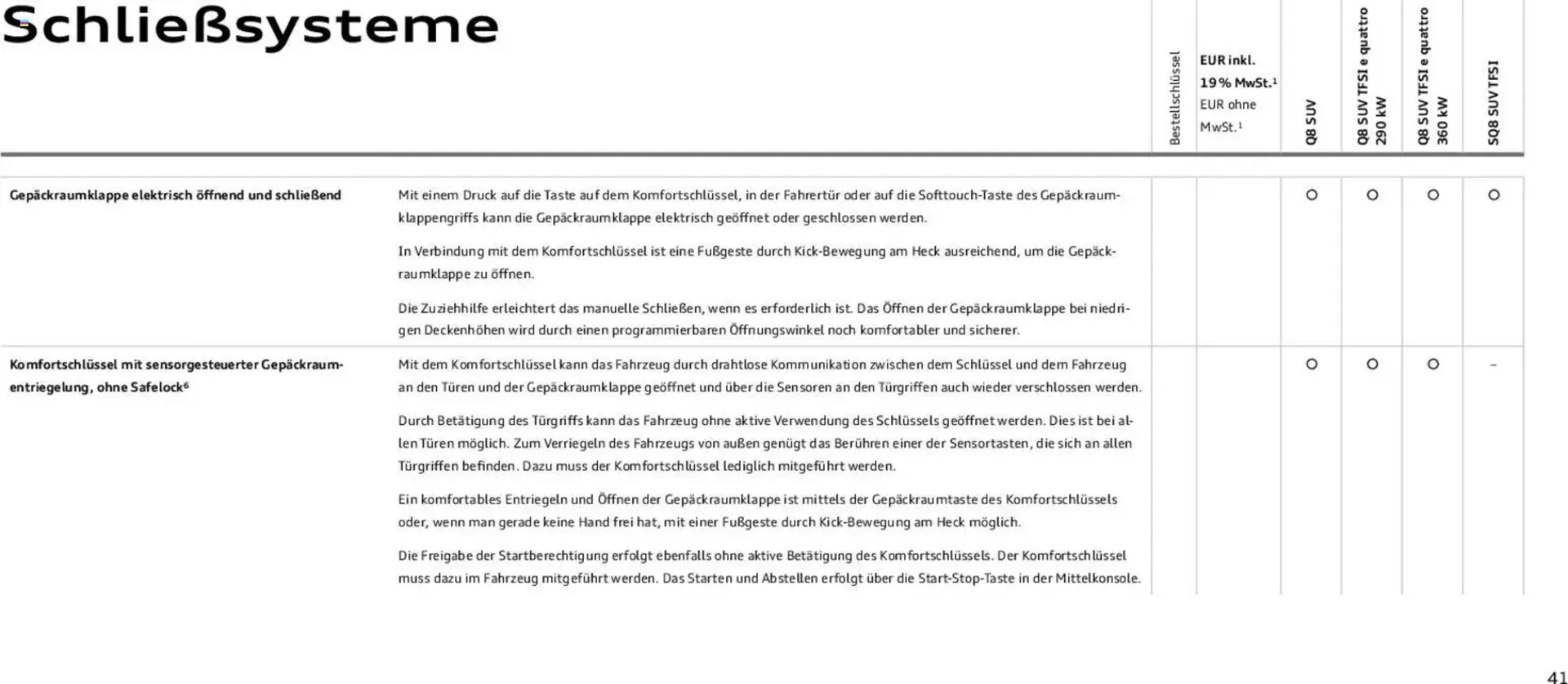 Audi Prospekt von 6. November bis 6. November 2026 - Prospekt seite 41