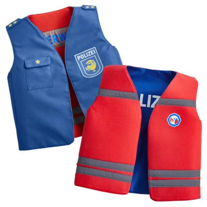 Kinder-Wendekostüm Polizei und Feuerwehr