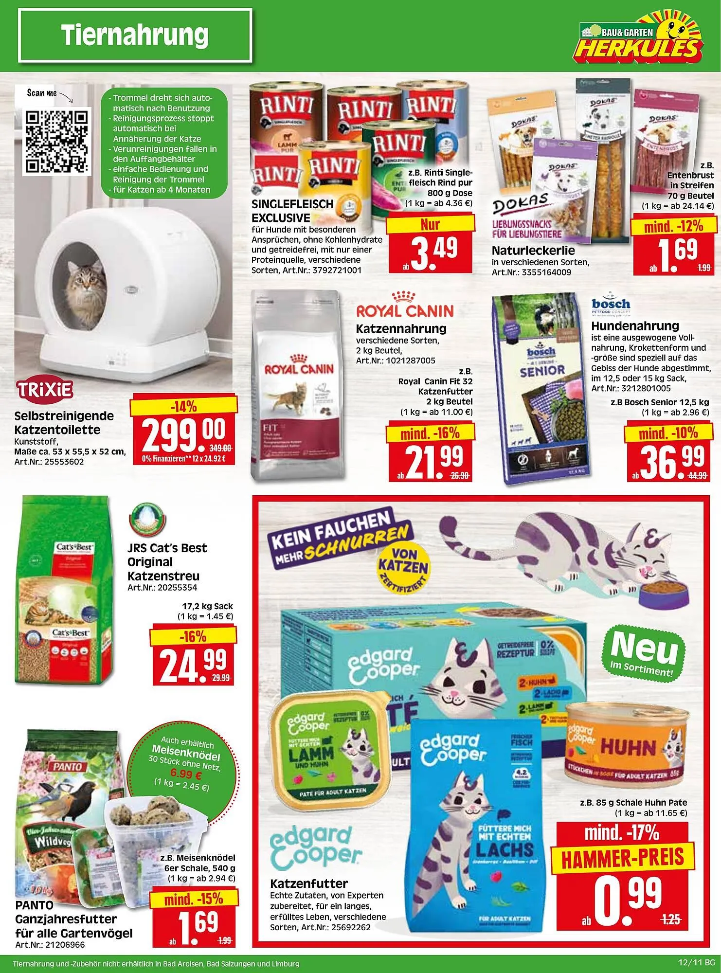 Herkules Baumarkt Prospekt von 17. März bis 22. März 2025 - Prospekt seite 11