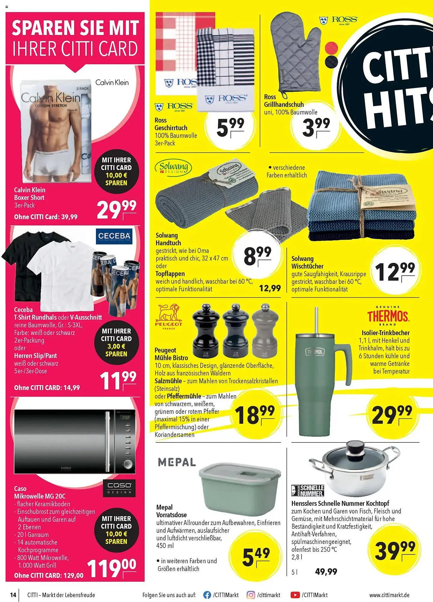 CITTI Markt Prospekt von 4. März bis 10. März 2026 - Prospekt seite 14