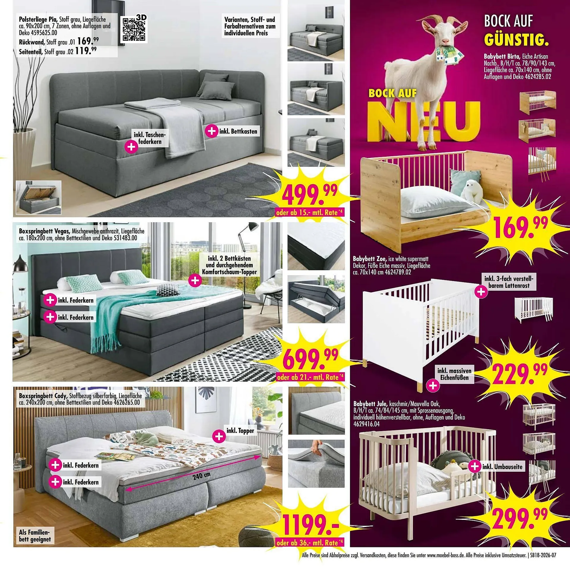 Möbel Boss Prospekt von 25. April bis 1. Mai 2026 - Prospekt seite 7