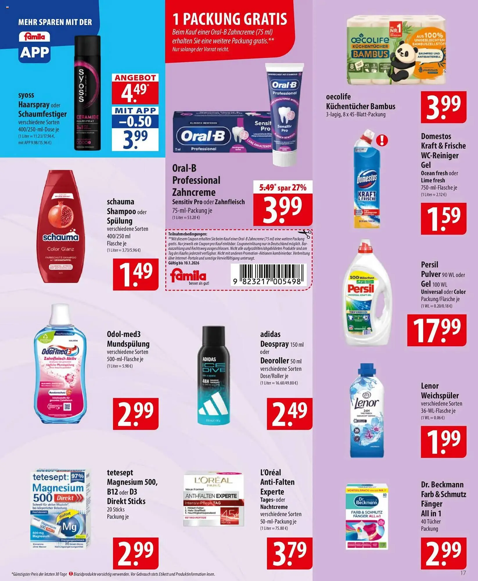 Famila Nord Ost Prospekt von 5. Januar bis 10. Januar 2026 - Prospekt seite 17