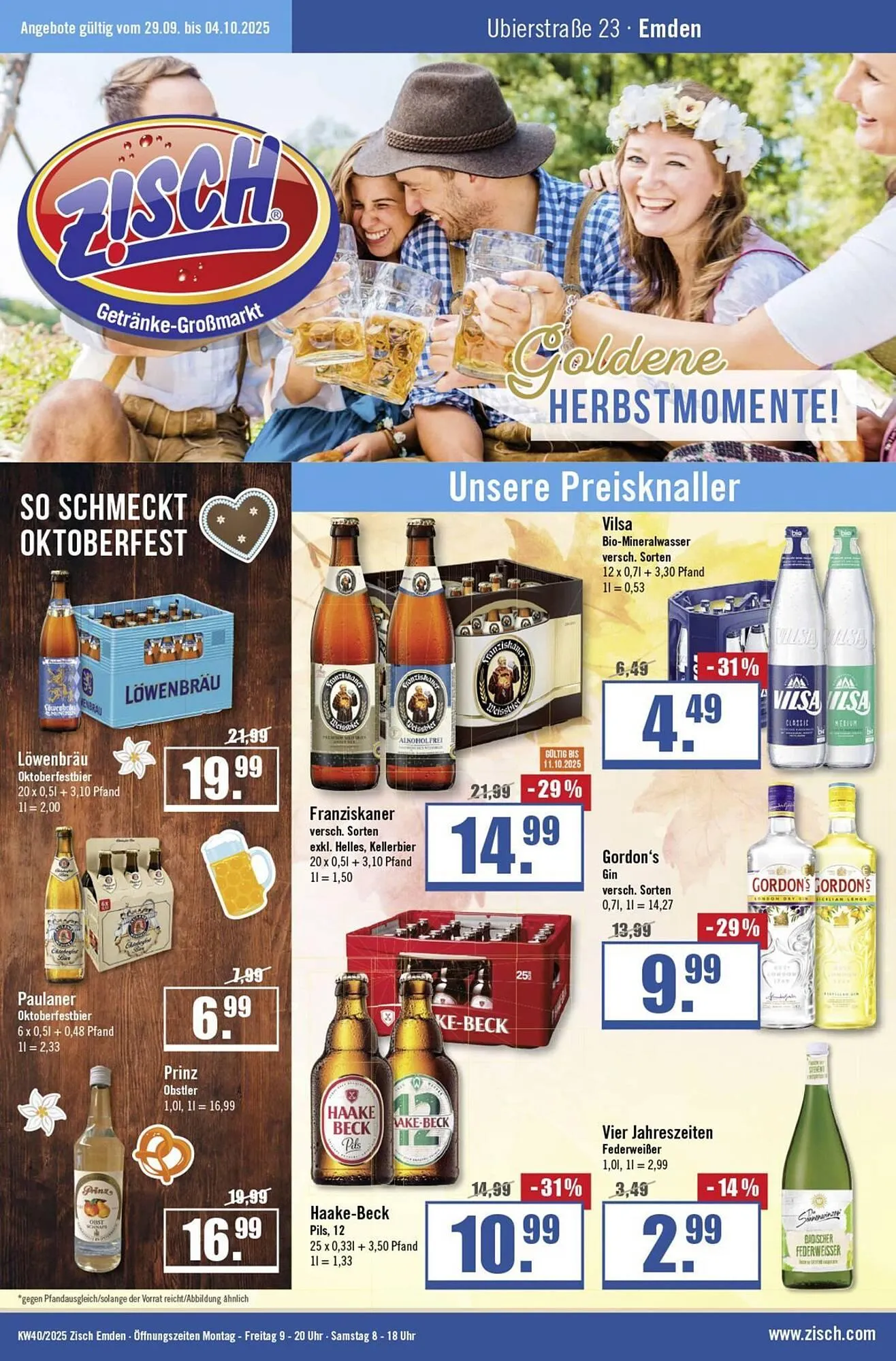 Zisch Prospekt von 28. September bis 4. Oktober 2025 - Prospekt seite 1