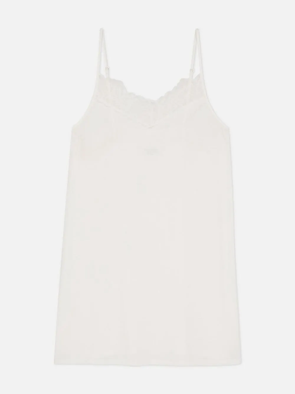 Negligé mit Spitzenbesatz