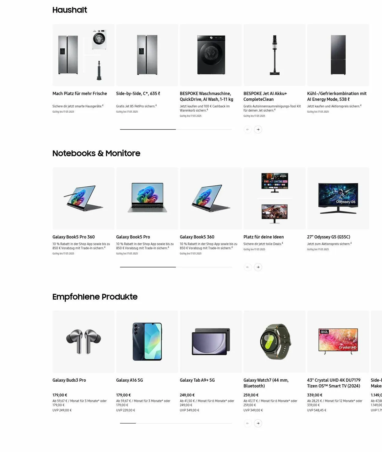 Samsung Aktueller Prospekt von 3. März bis 12. März 2025 - Prospekt seite 3