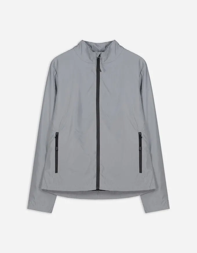 Outdoorová bunda - Odrazka - seda