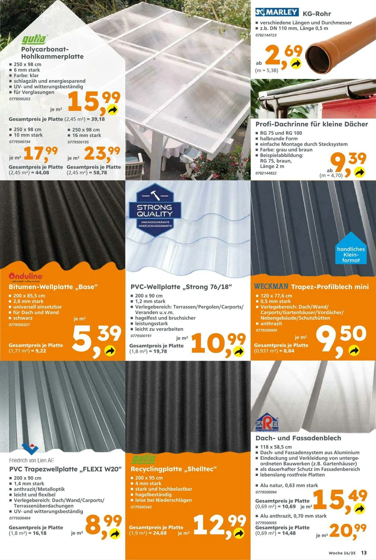 Globus Baumarkt Aktueller Prospekt von 13. April bis 19. April 2025 - Prospekt seite 13