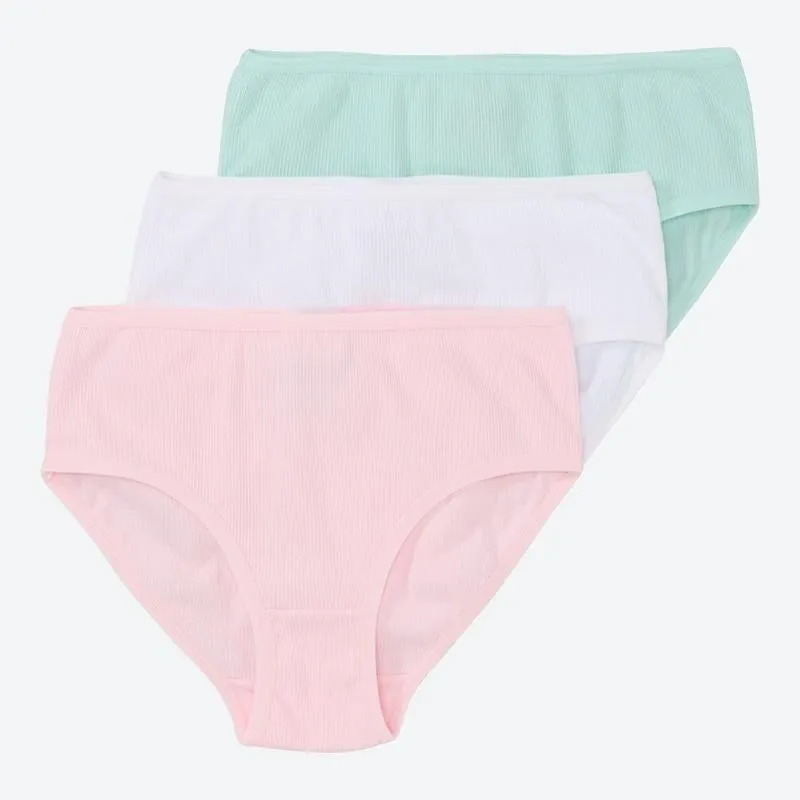 Mädchen-Slip in verschiedenen Farben, 3er-Pack