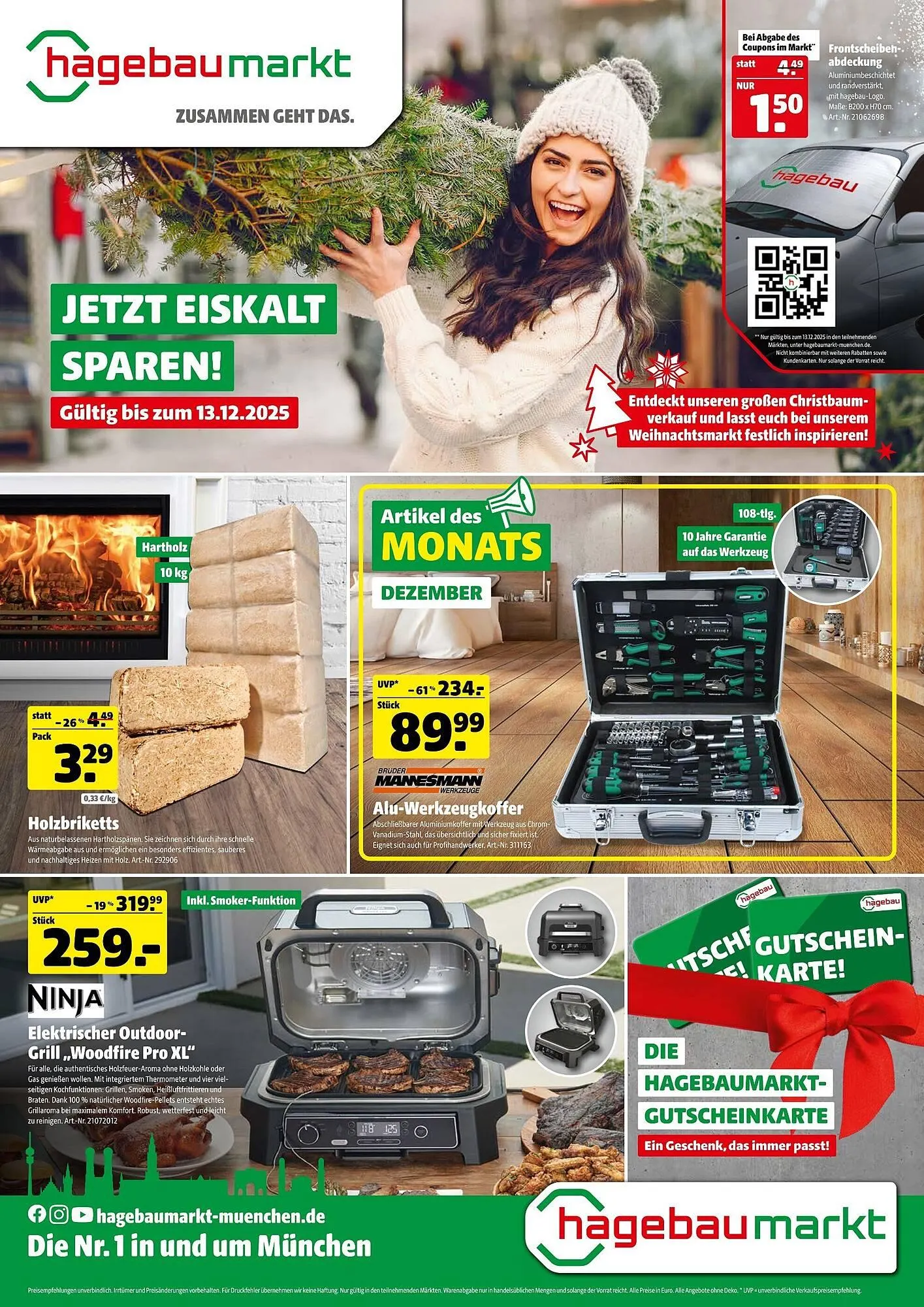 Hagebau Prospekt von 6. Dezember bis 13. Dezember 2025 - Prospekt seite 1