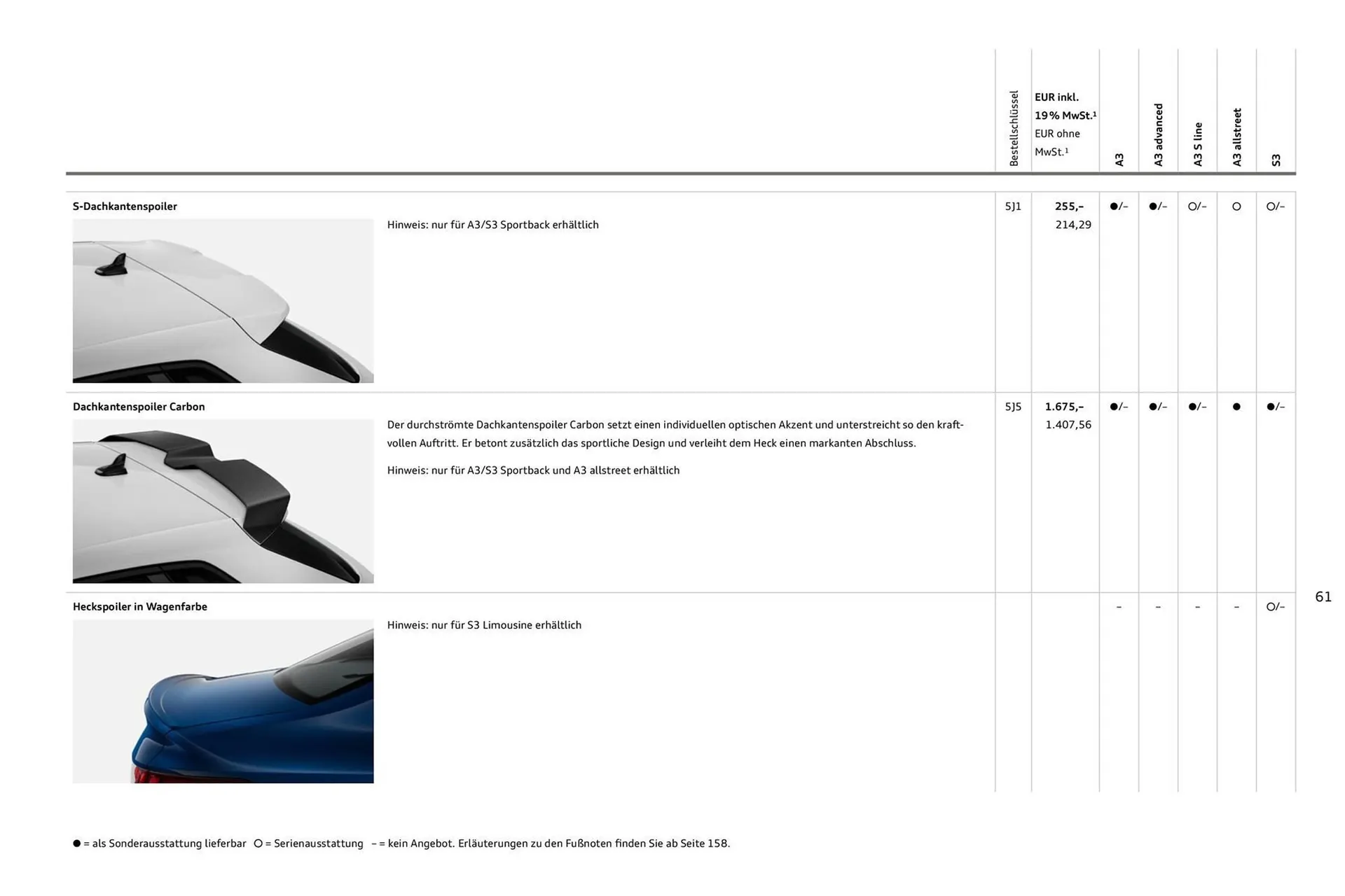 Audi Prospekt von 27. Juli bis 27. Juli 2026 - Prospekt seite 61