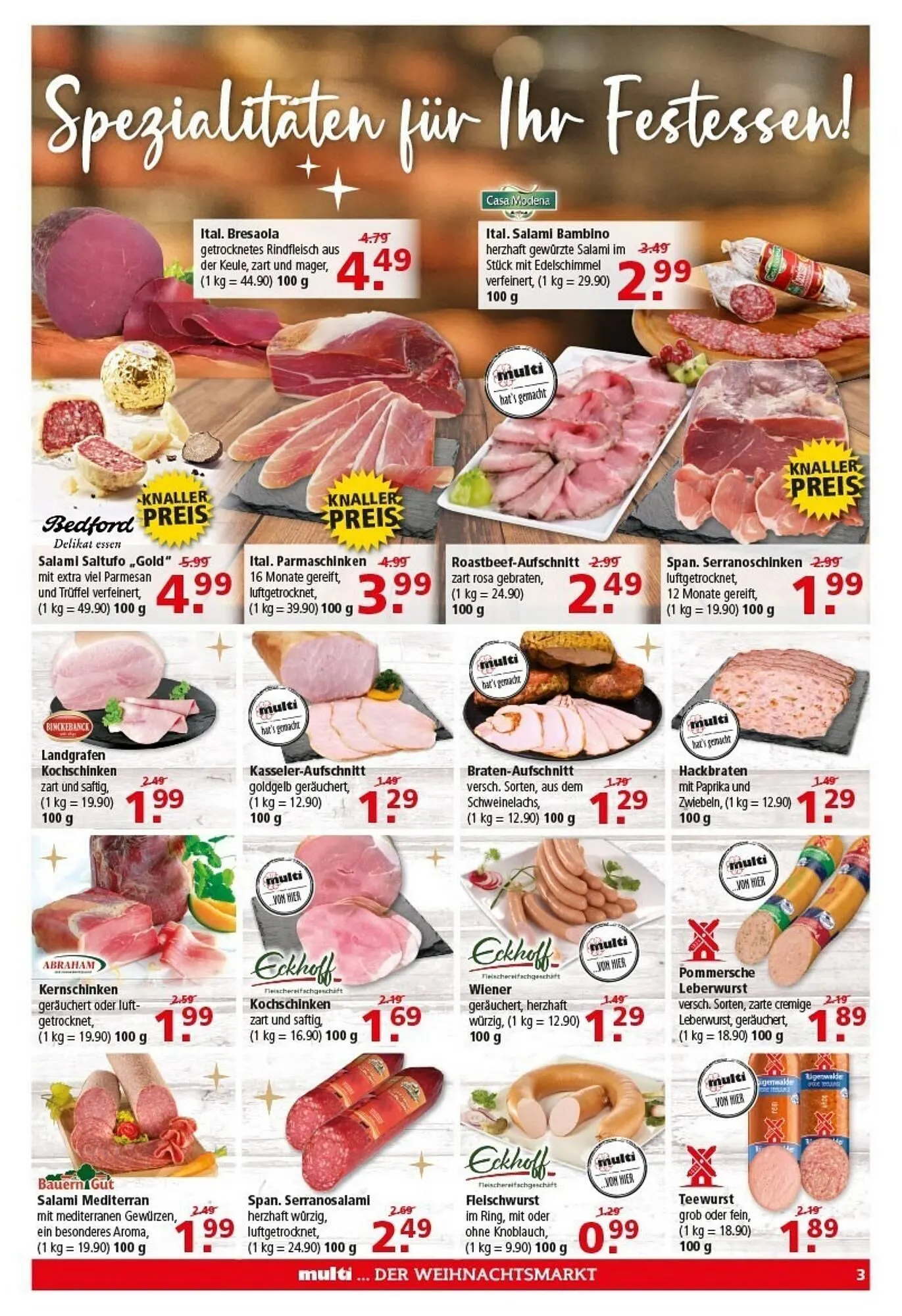 Multi Markt Prospekt von 22. Dezember bis 27. Dezember 2025 - Prospekt seite 3