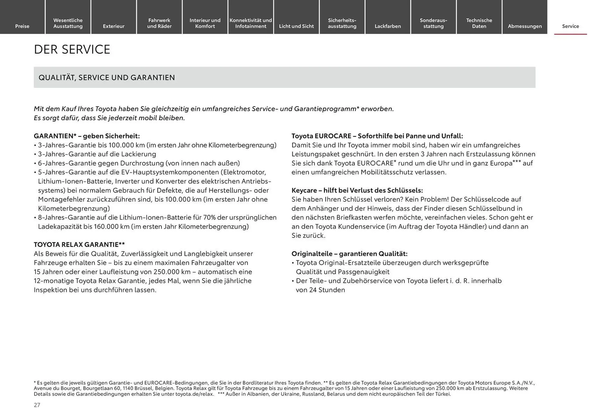 Toyota Prospekt von 28. August bis 28. August 2025 - Prospekt seite 27