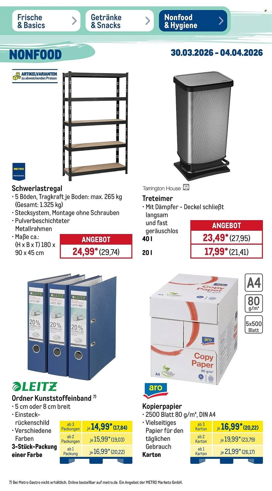 METRO Prospekt von 30. März bis 4. April 2026 - Prospekt seite 47