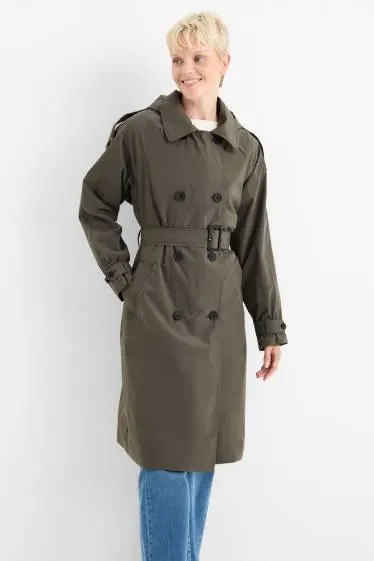 Technical trench coat