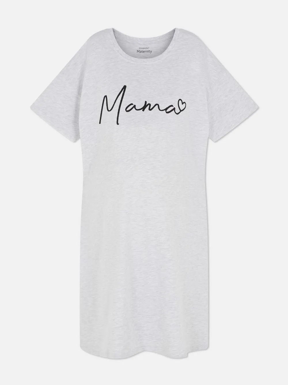 Umstandsschlafshirt mit Mama-Print