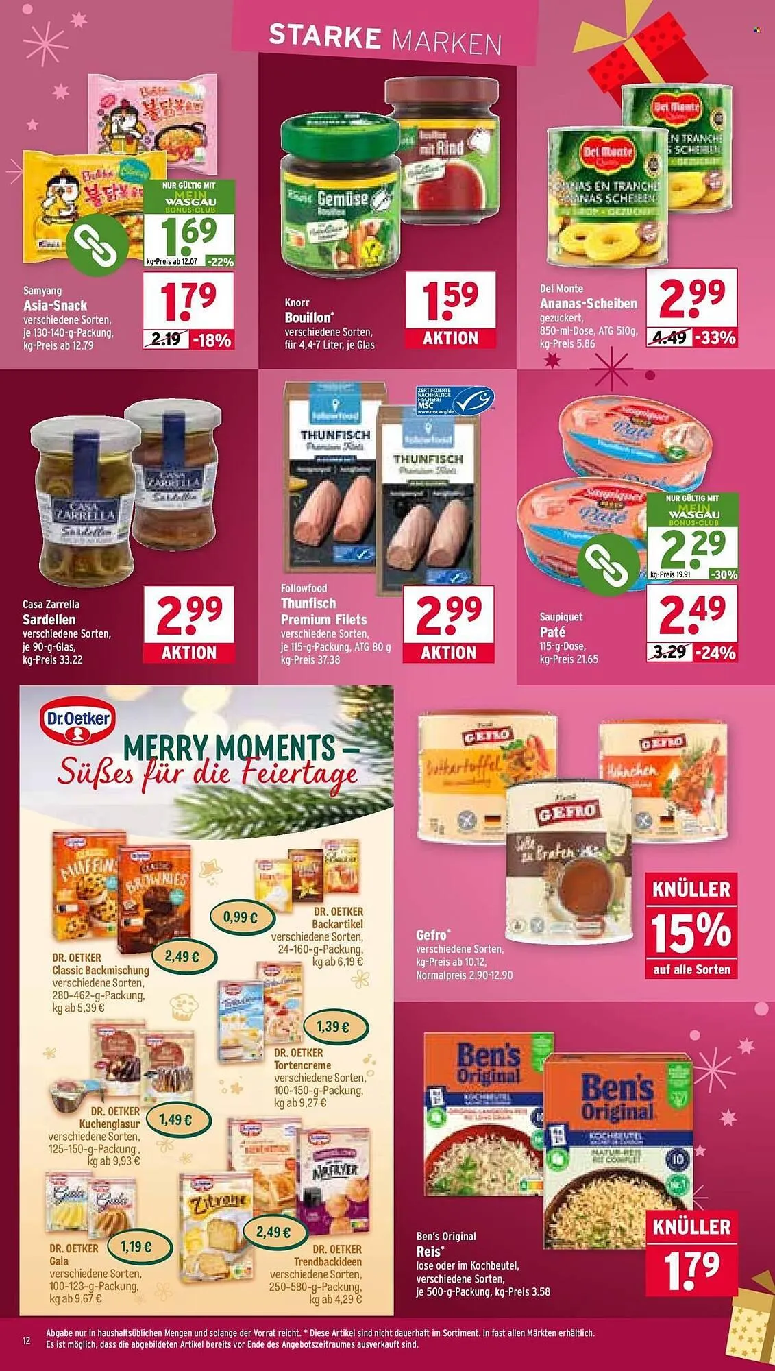 Wasgau Prospekt von 8. Dezember bis 13. Dezember 2025 - Prospekt seite 12