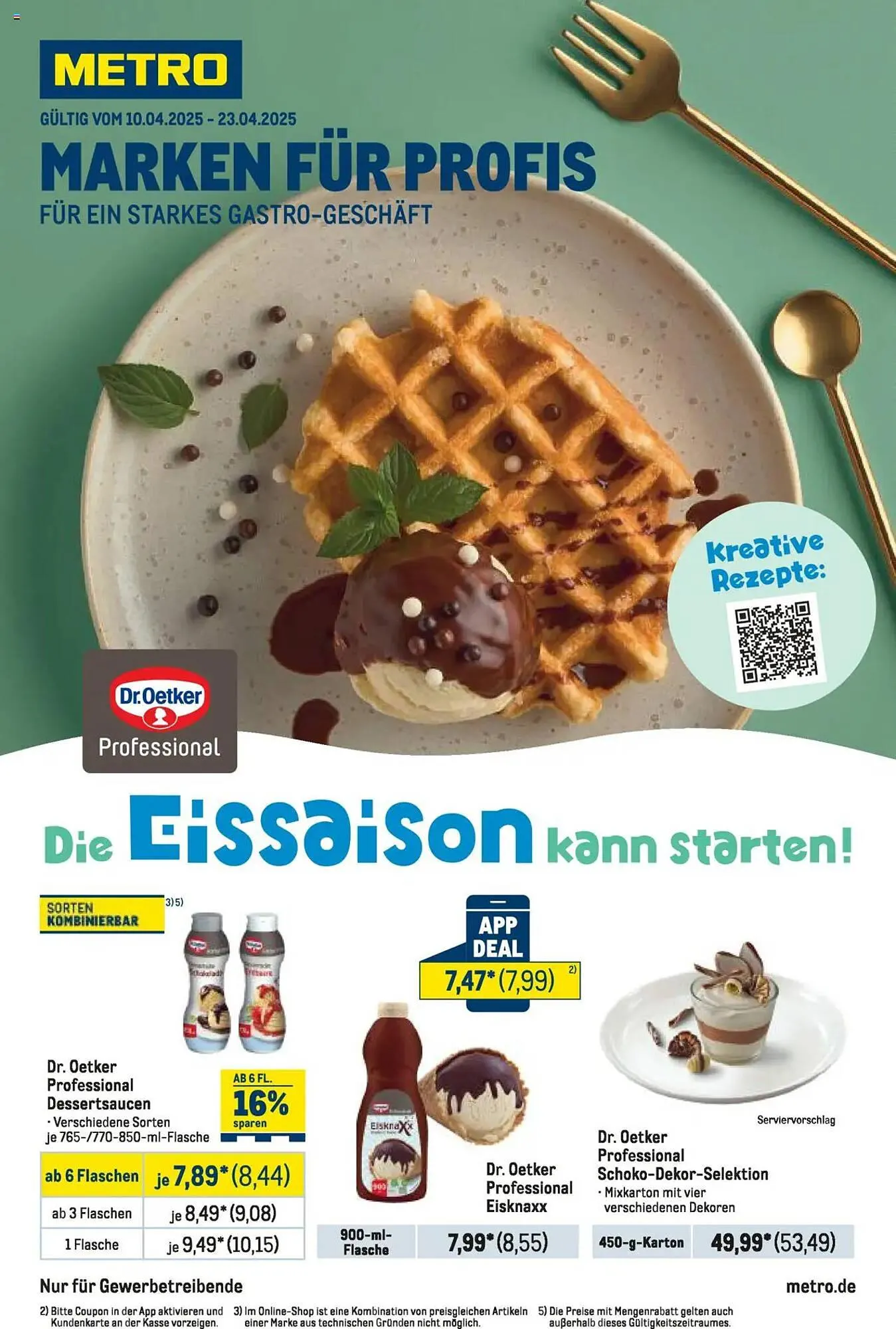 METRO Prospekt von 10. April bis 23. April 2025 - Prospekt seite 1