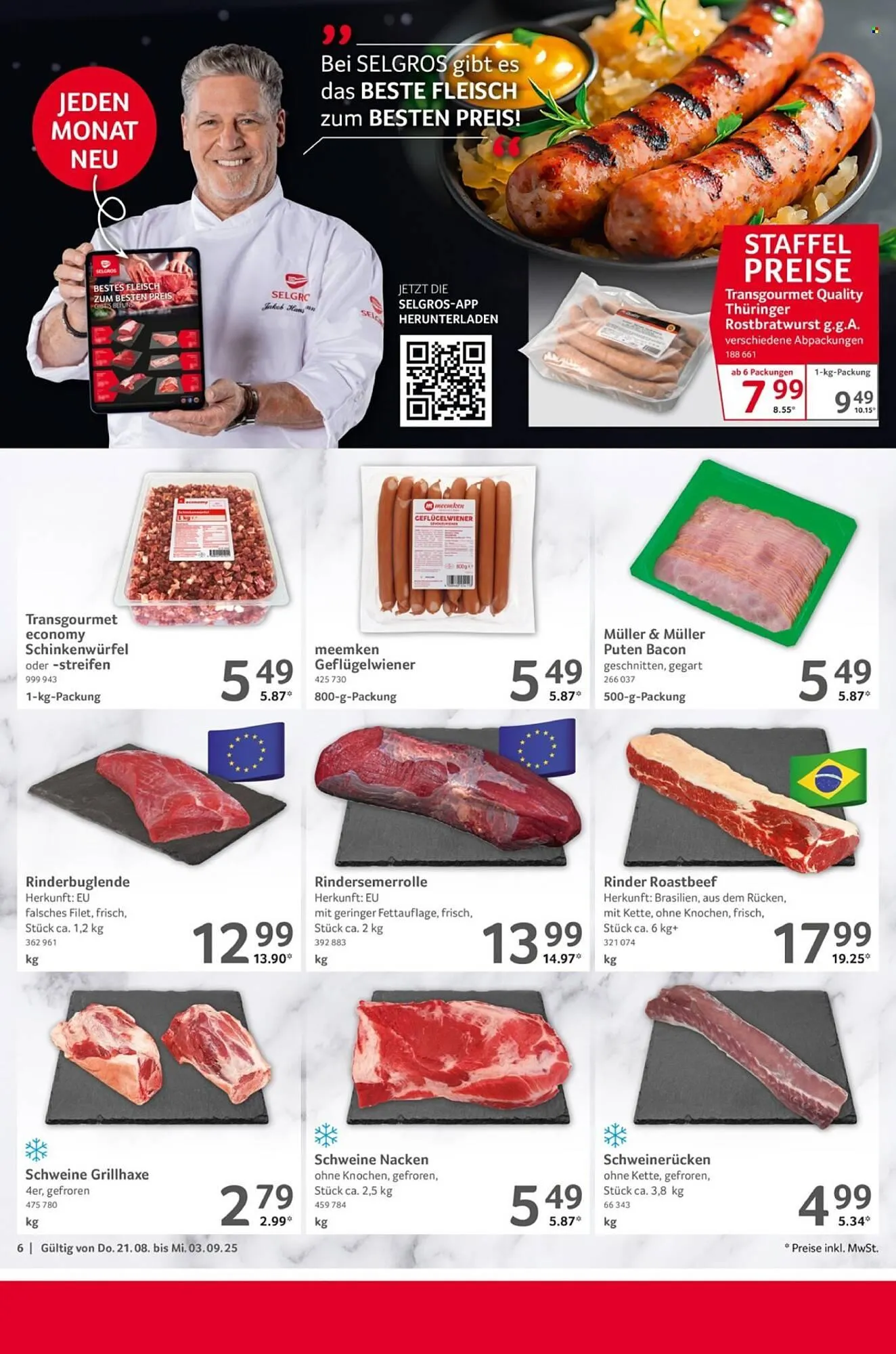 Selgros Prospekt von 21. August bis 3. September 2025 - Prospekt seite 6