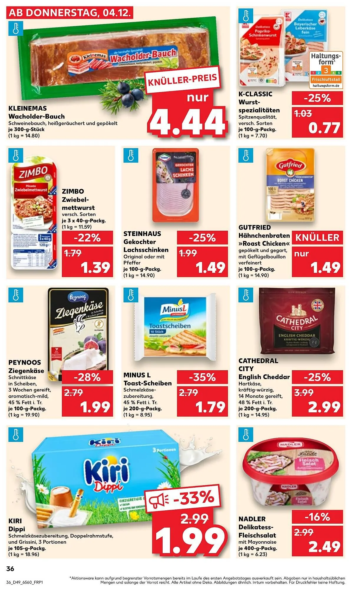 Kaufland Prospekt von 4. Dezember bis 10. Dezember 2025 - Prospekt seite 36