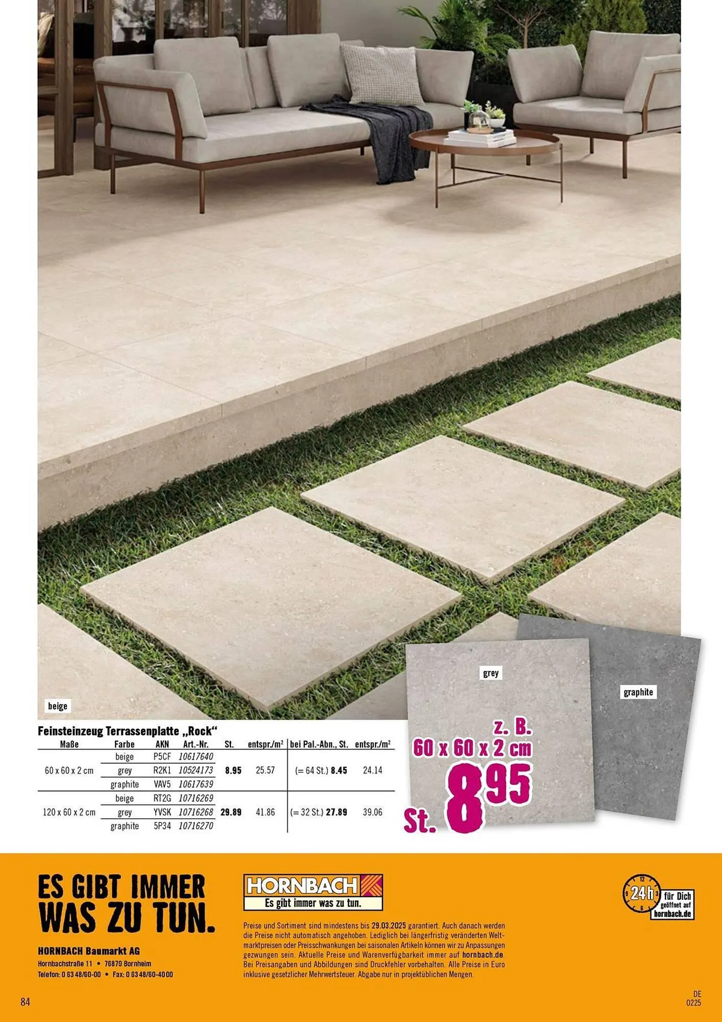 Hornbach Prospekt von 9. April bis 15. April 2025 - Prospekt seite 84