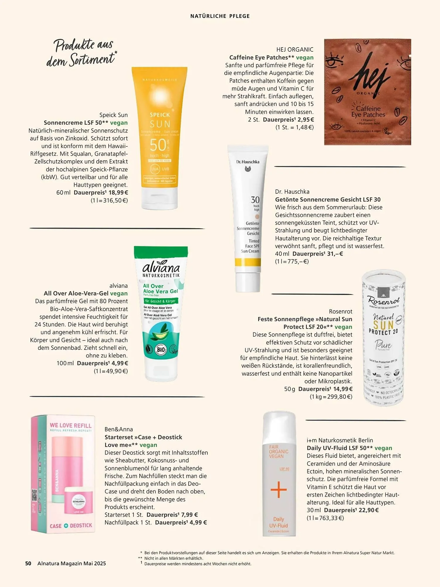Alnatura Prospekt von 2. Mai bis 1. Juni 2025 - Prospekt seite 50