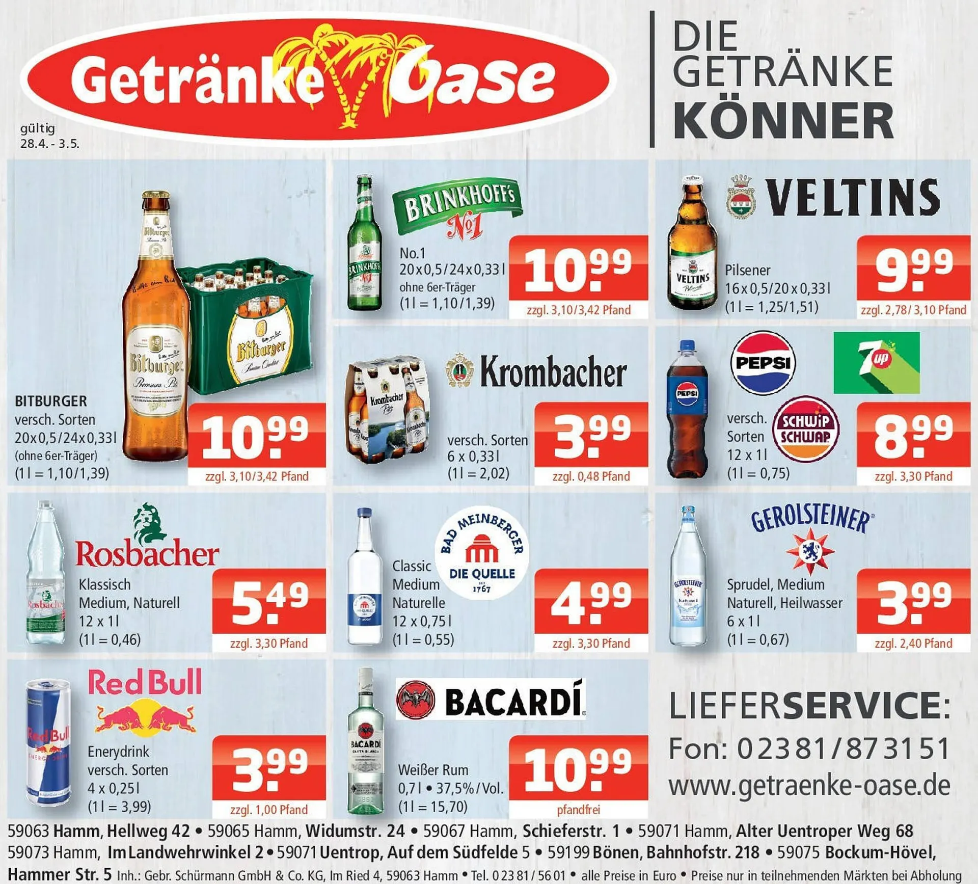 Getränke Oase Prospekt - 1