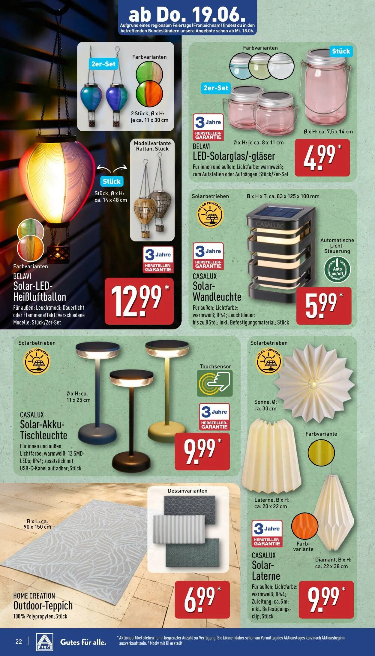 Aldi-Nord von 16. Juni bis 21. Juni 2025 - Prospekt seite 22