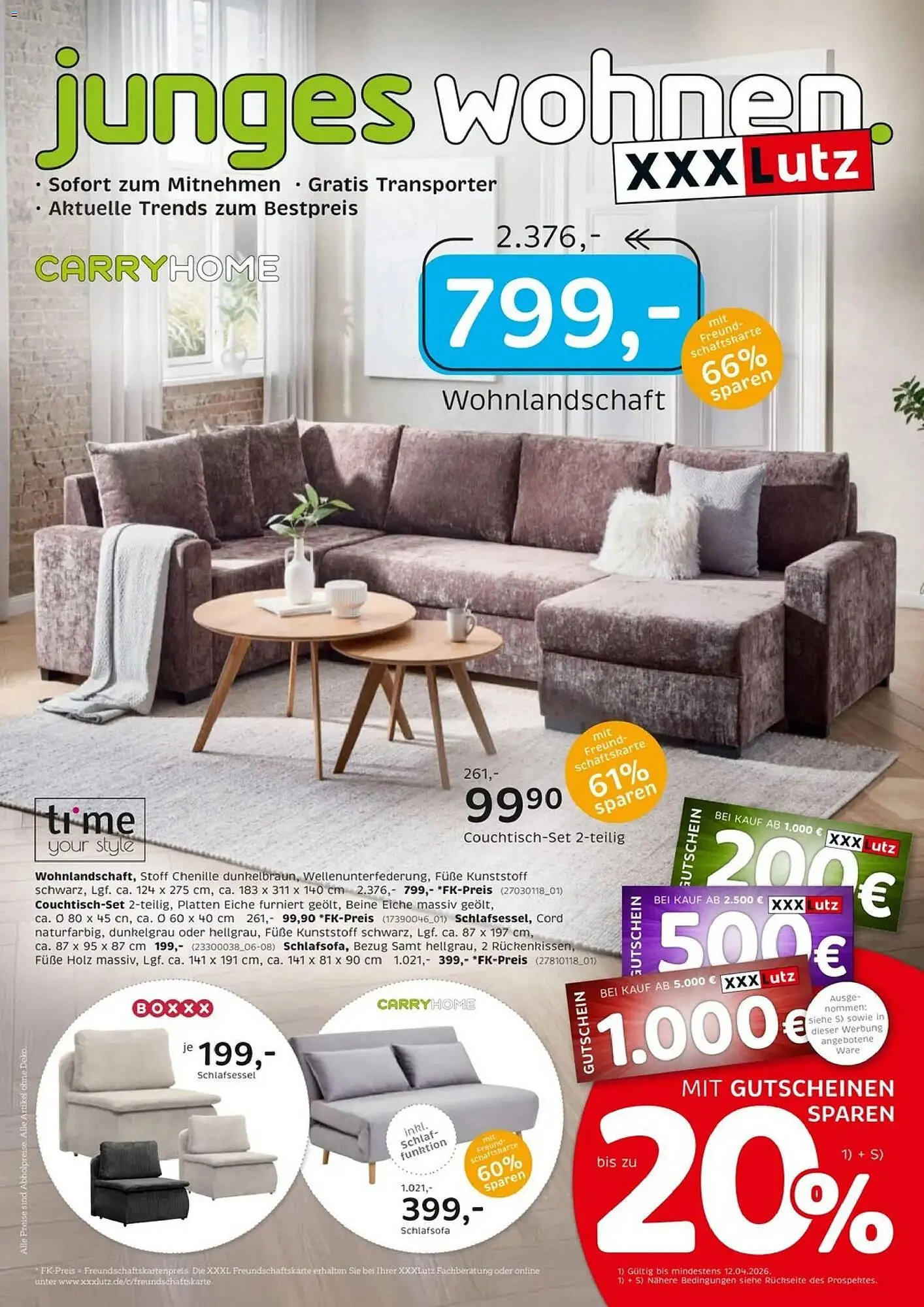 XXXLutz Prospekt von 29. März bis 12. April 2026 - Prospekt seite 1