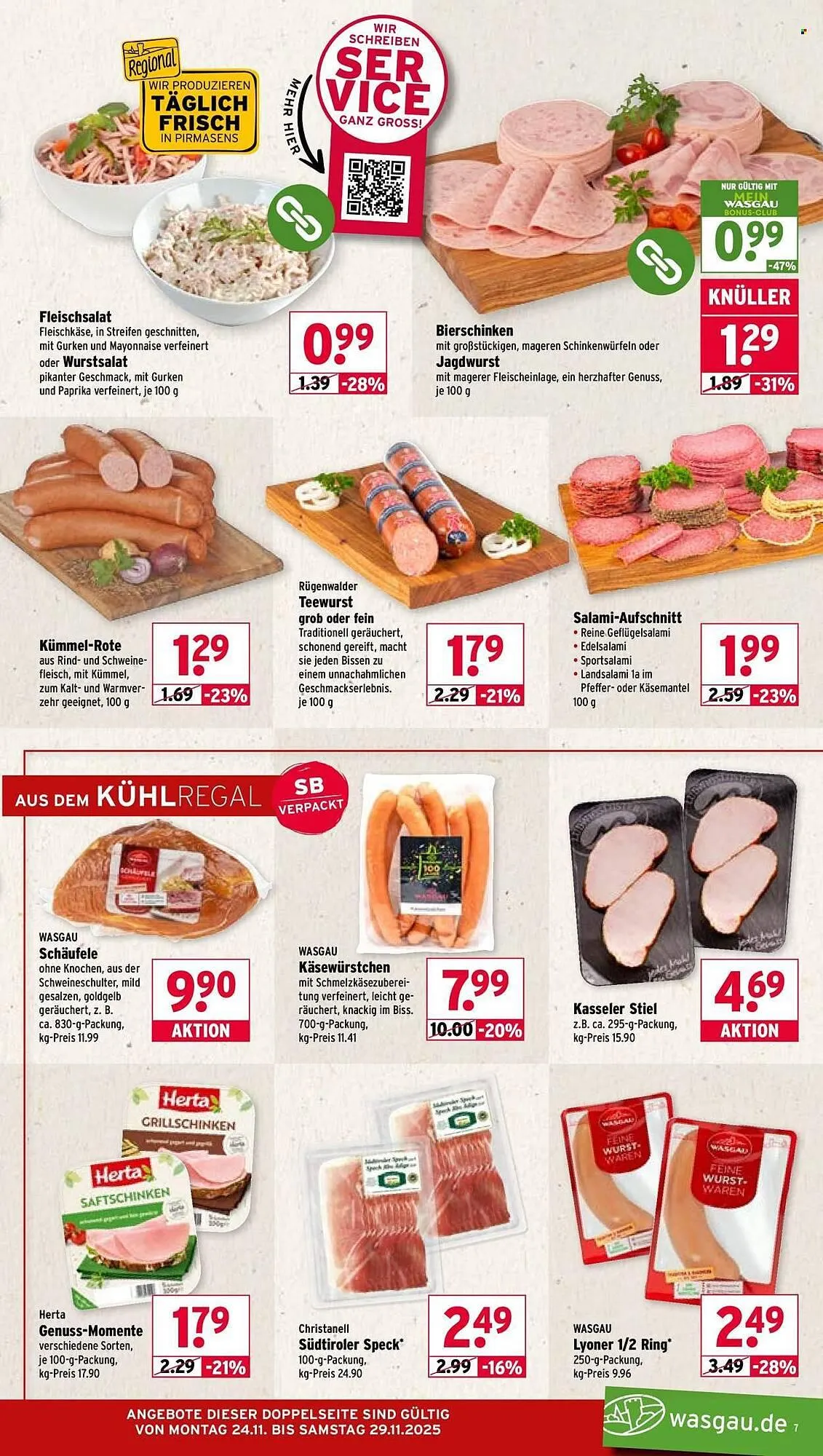 Wasgau Prospekt von 24. November bis 29. November 2025 - Prospekt seite 7