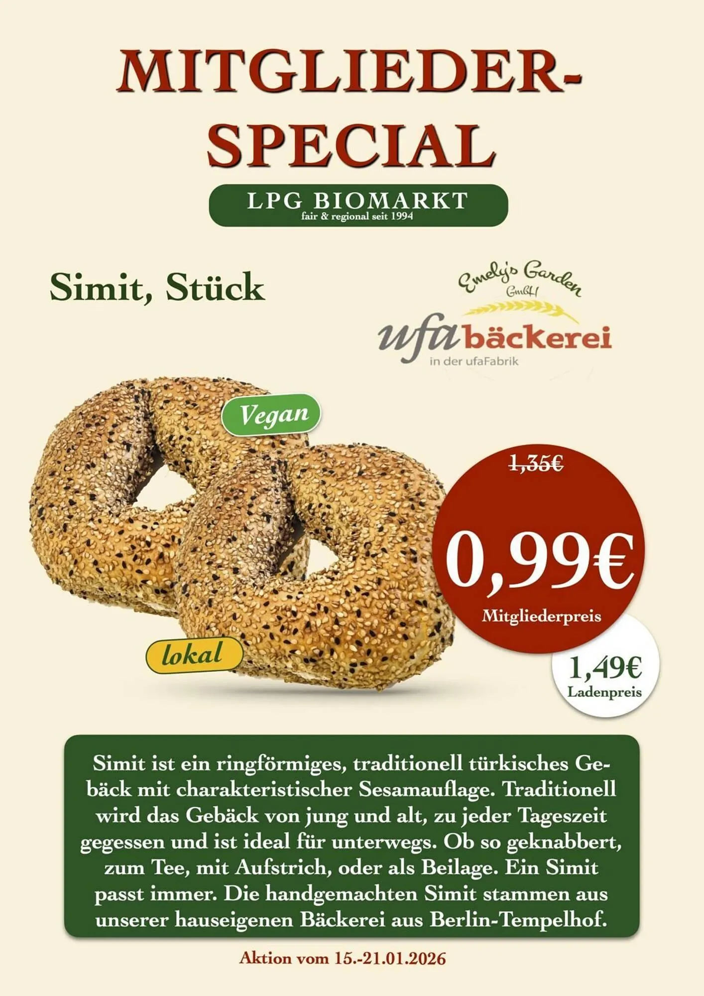 LPG Biomarkt Prospekt von 15. Januar bis 21. Januar 2026 - Prospekt seite 23