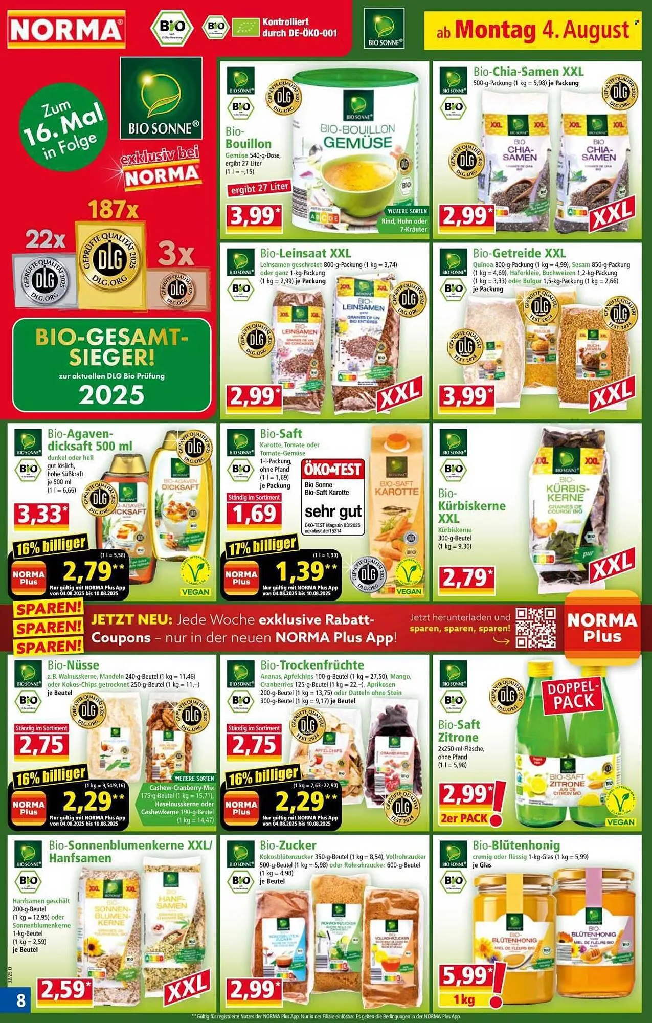 Norma Prospekt von 4. August bis 10. August 2025 - Prospekt seite 8